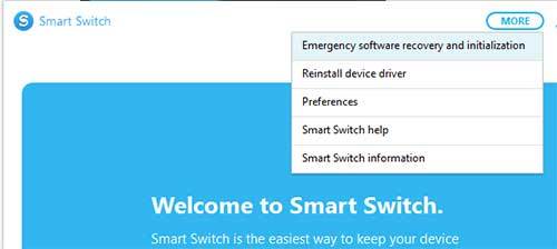 emergency software recovery and initialization smart switch